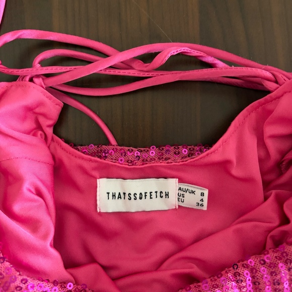 Thatssofetch Pink Sequin Dress - Picture 3 of 4